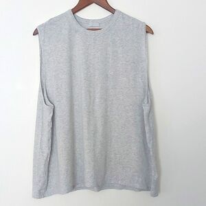 Skims High Neck Boyfriend Tank Light Heather Gray Siz 2X